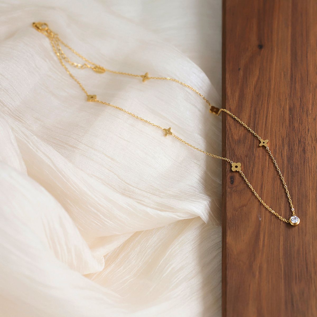 TIOZONEY - Bañado en oro Collar de moda para mujeres