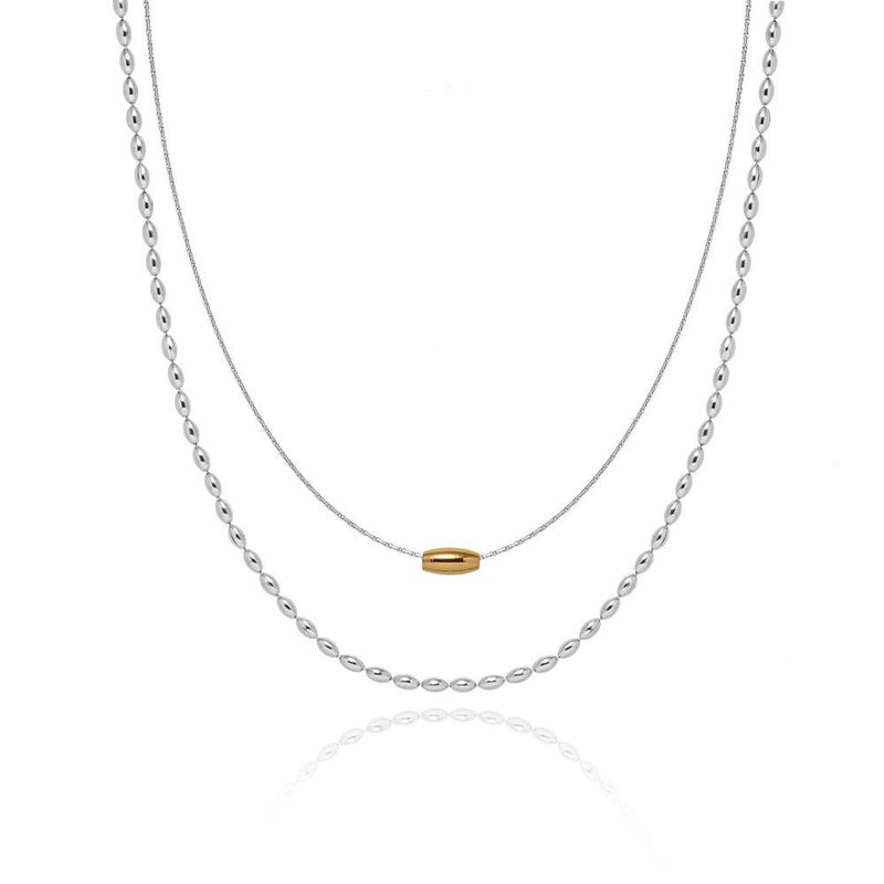 TIOZONEY - Collar bañado en Plata 925 para mujer