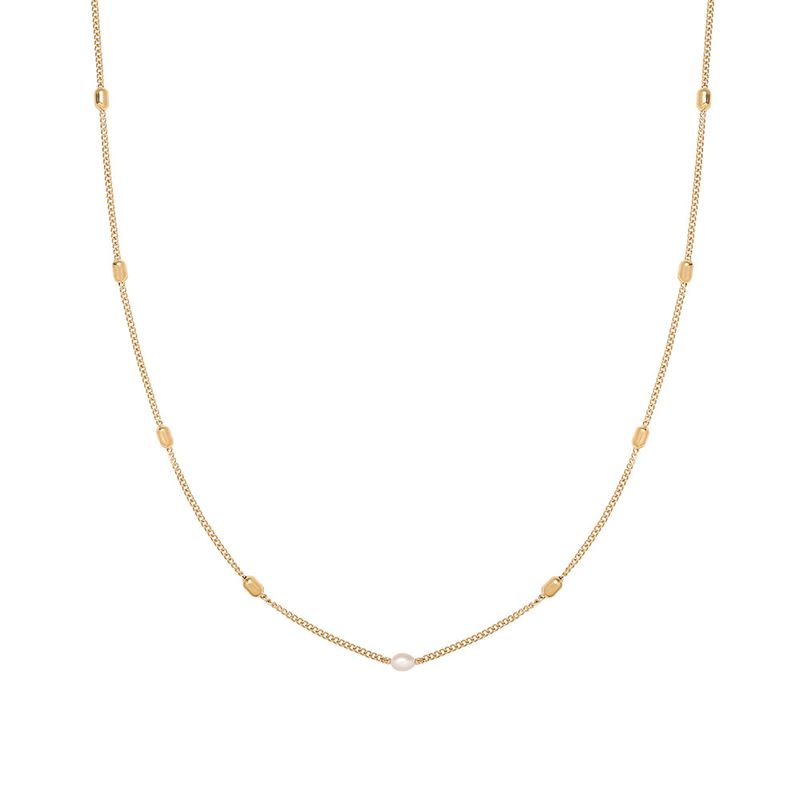 TIOZONEY - Bañado en oro Collar de moda para mujeres
