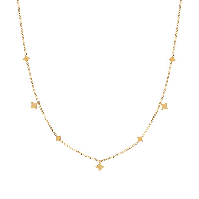 TIOZONEY - Bañado en oro Collar de moda para mujeres