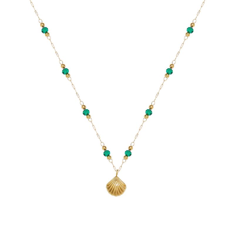 TIOZONEY - Bañado en oro Collar de moda para mujeres