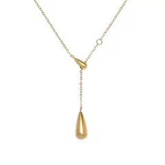 TIOZONEY - Bañado en oro Collar de moda para mujeres