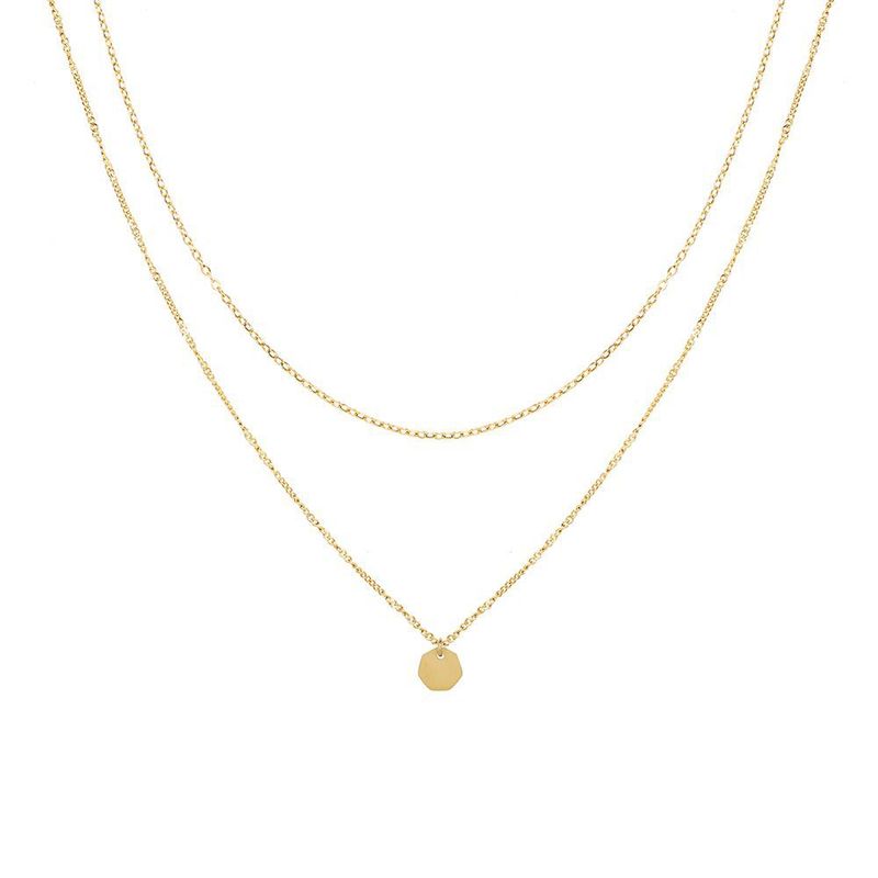 TIOZONEY - Bañado en oro Collar de moda para mujeres