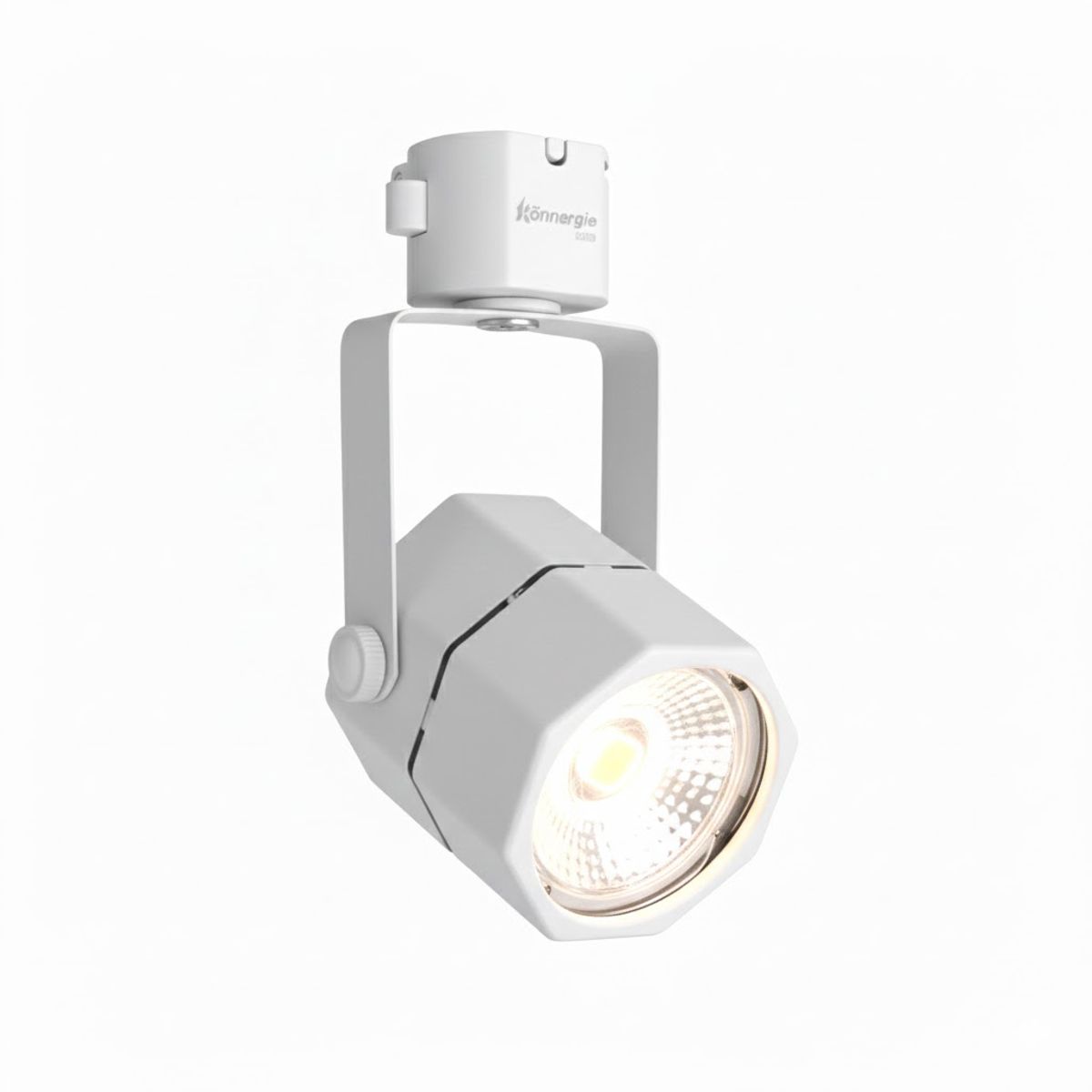 MEGABRIGHT - Lámpara 3 Focos Blancos Hexagonal Luz Neutra con Riel de 1 Metro