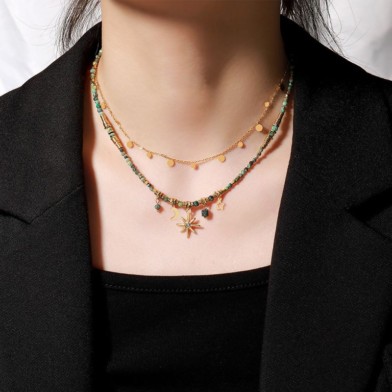 TIOZONEY - Collar de capas de cuentas