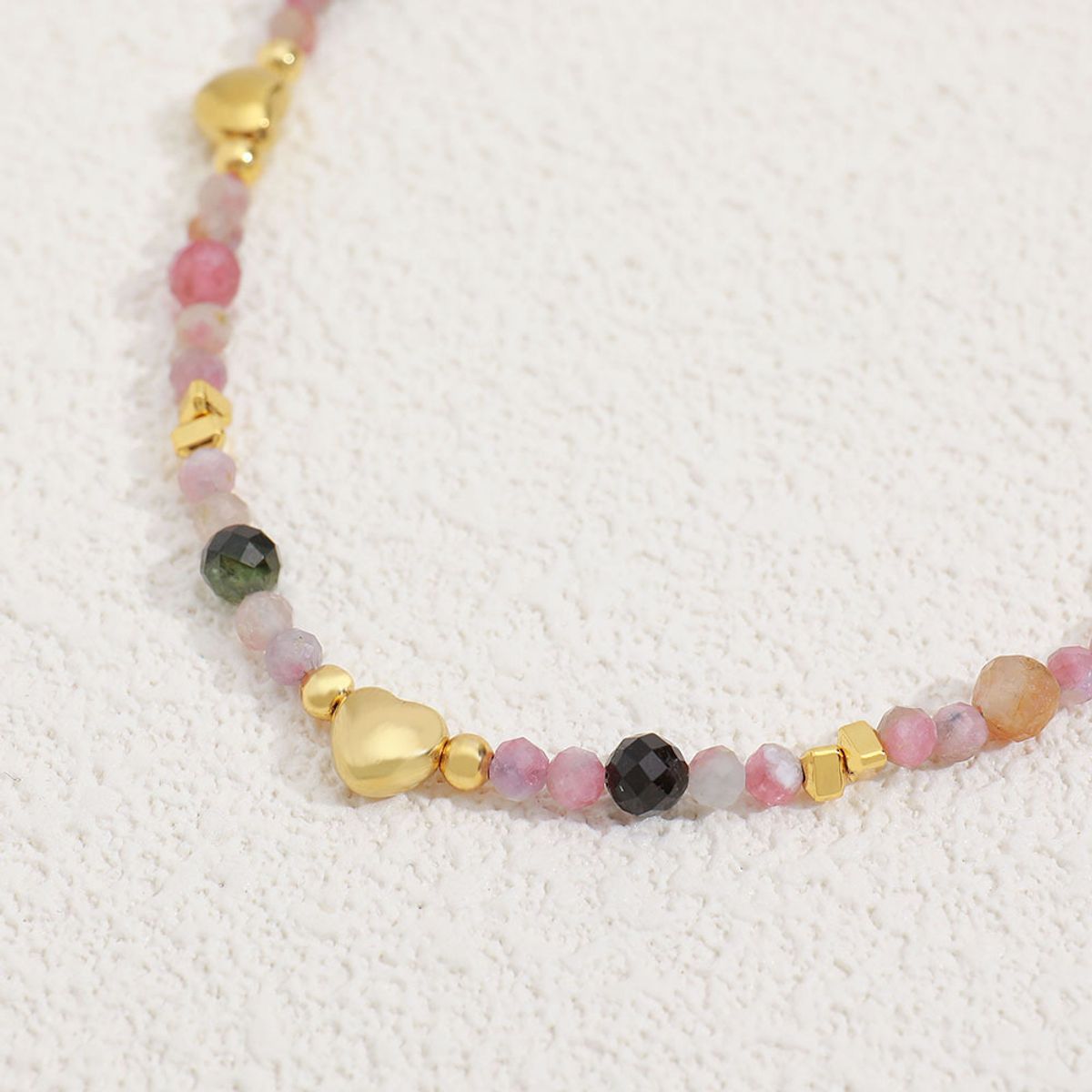 TIOZONEY - Collar de cuentas de piedras naturales de colores