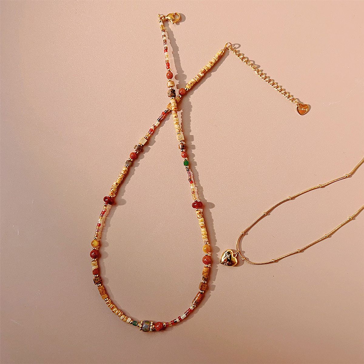 TIOZONEY - Collar de cuentas de cristal