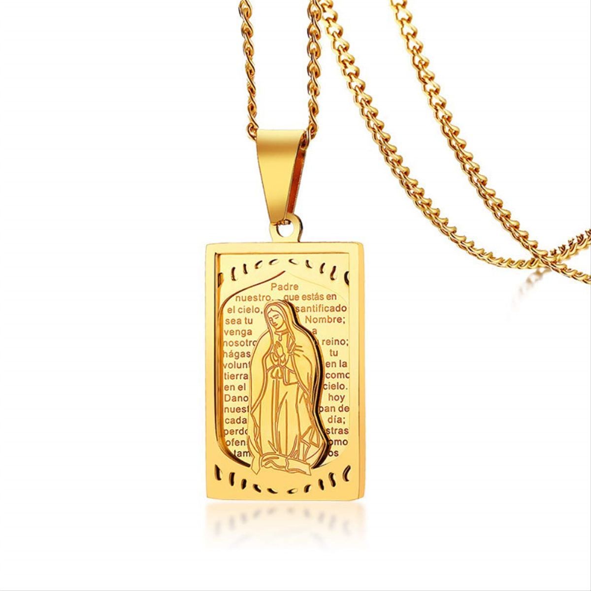 TIOZONEY - Collar y cadena de la Virgen María