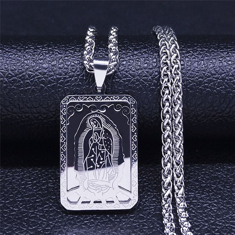TIOZONEY - Collar y cadena de la Virgen María