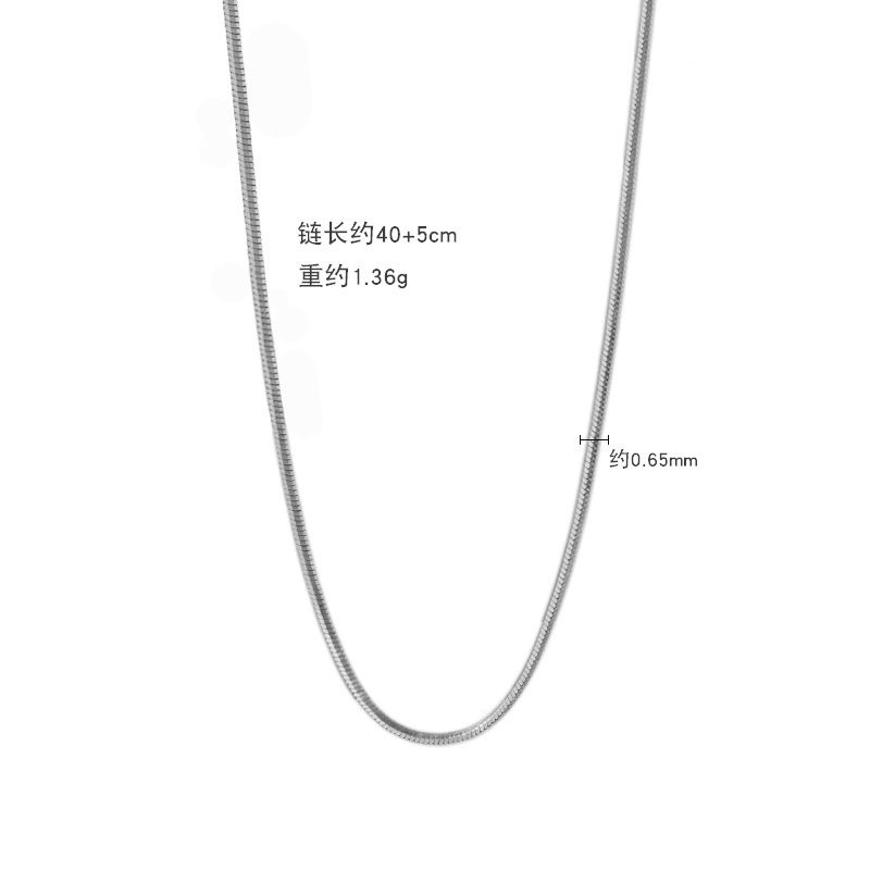 TIOZONEY - Collar de plata de ley para señora