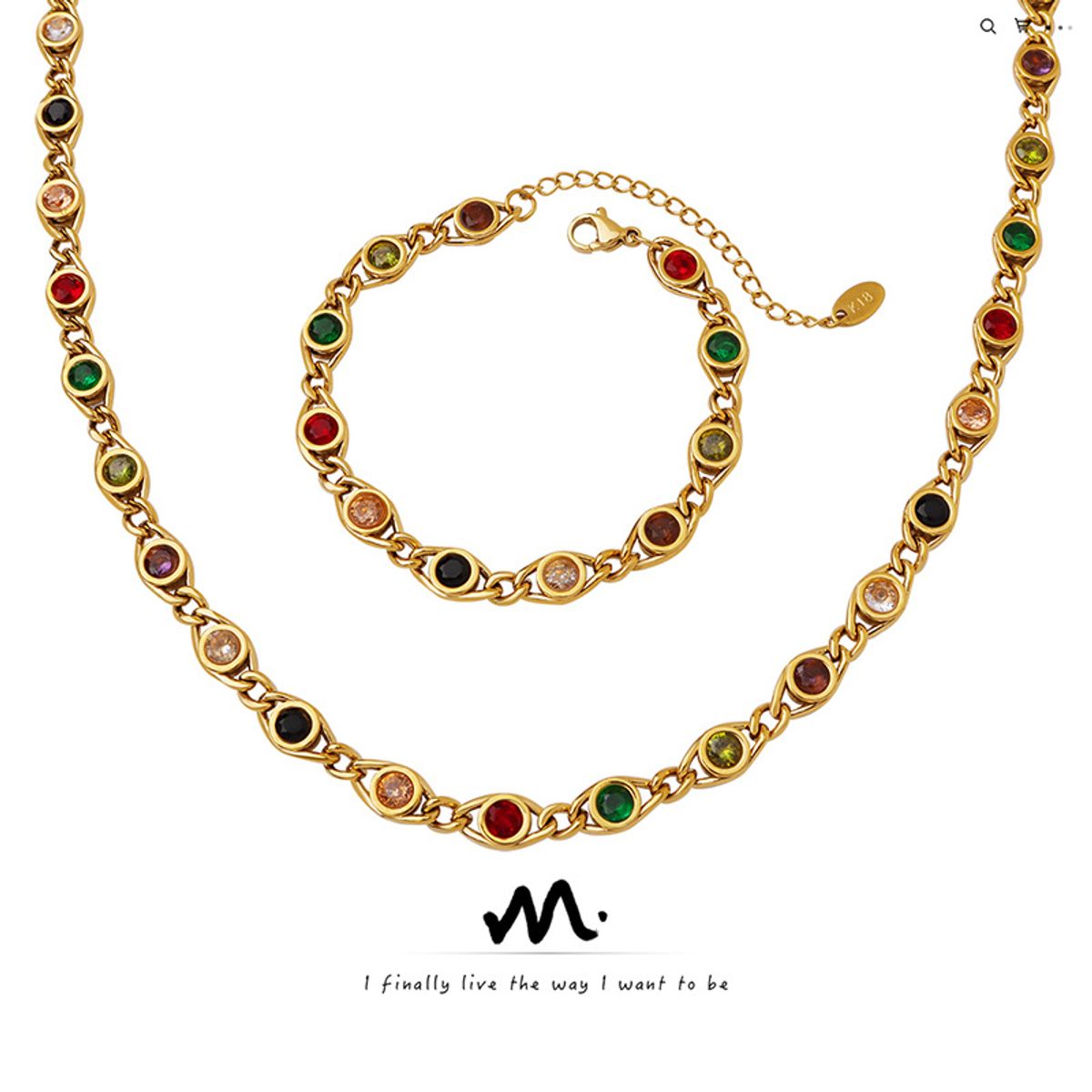 TIOZONEY - Collar de estación de piedra natal de oro para mujer