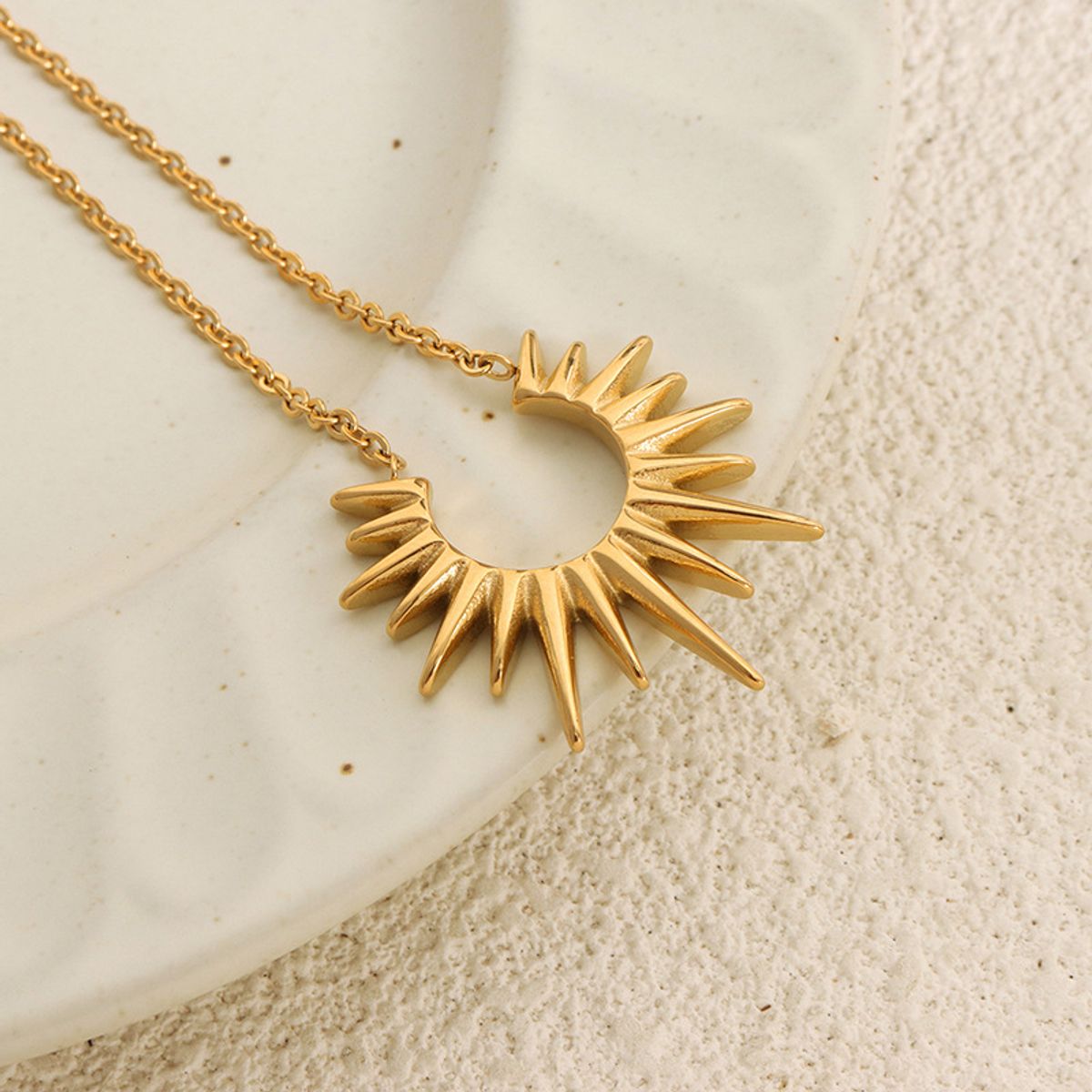 TIOZONEY - Collar de oro con colgante para mujer