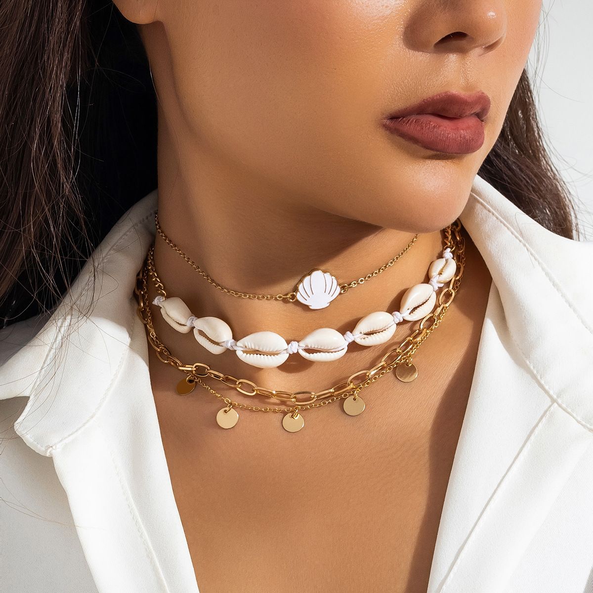 TIOZONEY - Collar de perlas de imitación para mujer