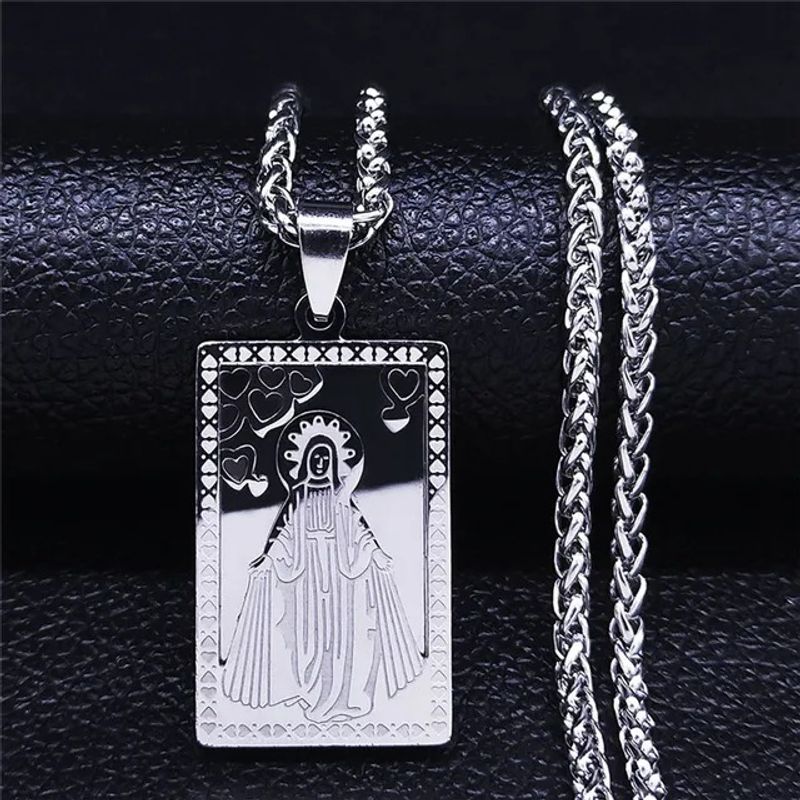 TIOZONEY - Collar y cadena de la Virgen María