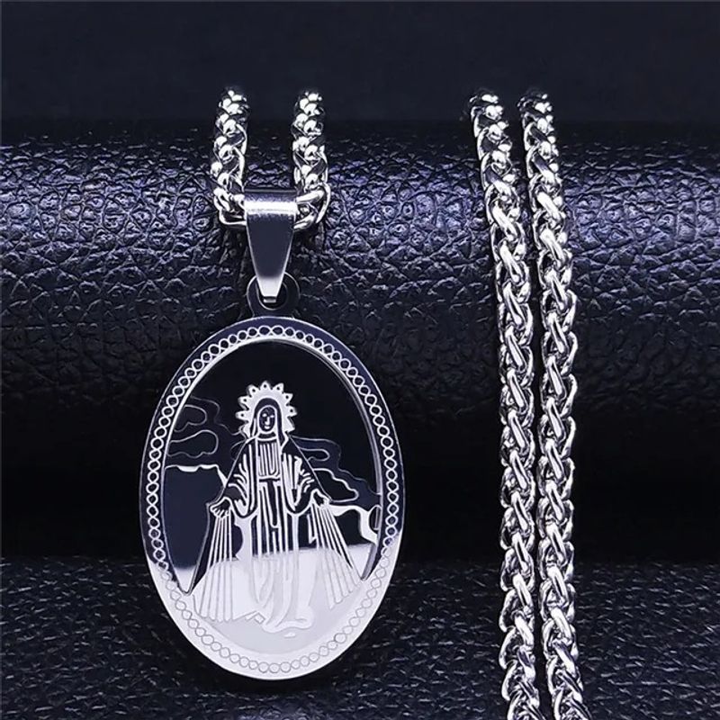 TIOZONEY - Collar y cadena de la Virgen María
