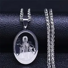 TIOZONEY - Collar y cadena de la Virgen María