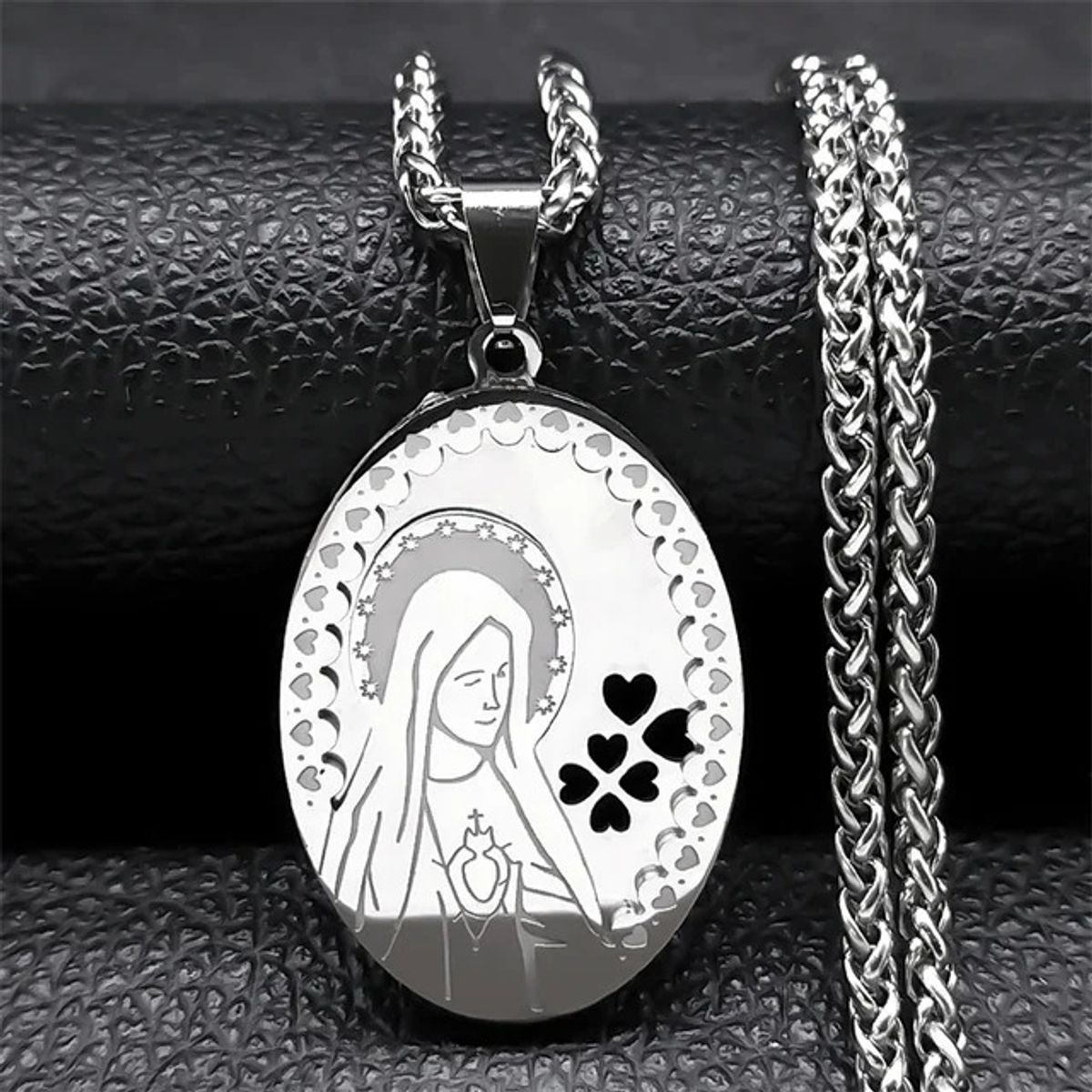 TIOZONEY - Collar y cadena de la Virgen María