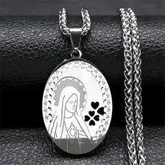 TIOZONEY - Collar y cadena de la Virgen María