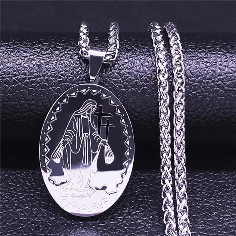 TIOZONEY - Collar y cadena de la Virgen María