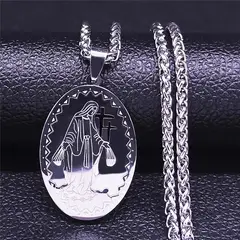 TIOZONEY - Collar y cadena de la Virgen María