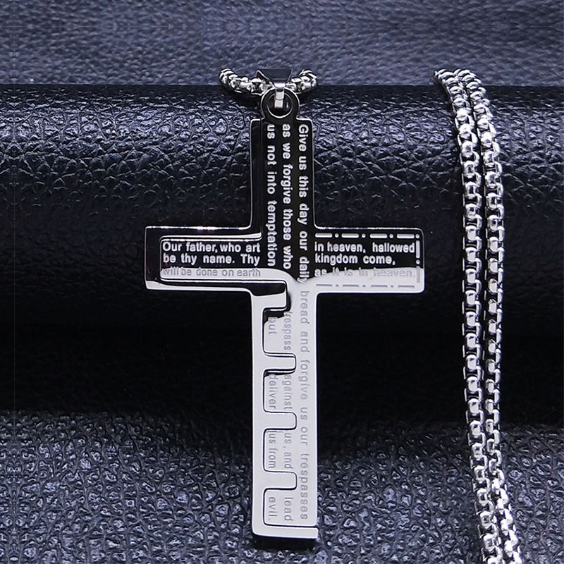 TIOZONEY - collar de cruz cristiana inspiradora para