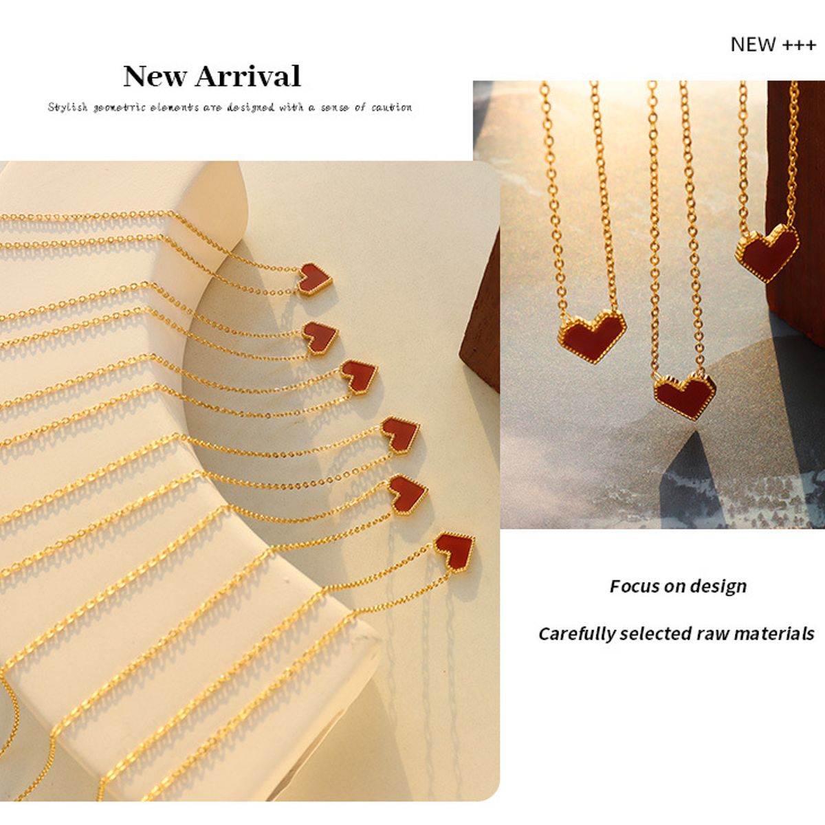 TIOZONEY - Collar Corazón Mujer 40cm