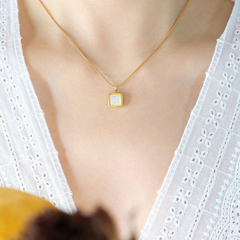 TIOZONEY - Collar con colgante para mujer 40cm