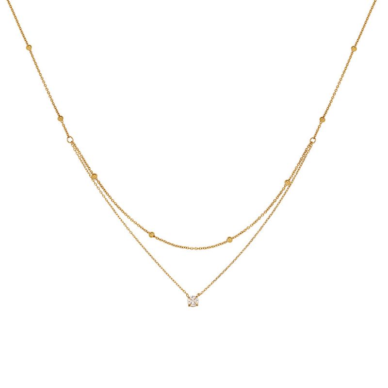 TIOZONEY - Collares de oro en capas para mujer