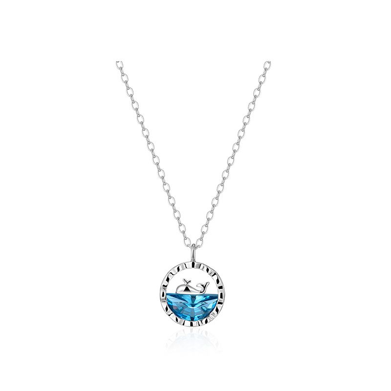 TIOZONEY - Collar con colgante de ballena