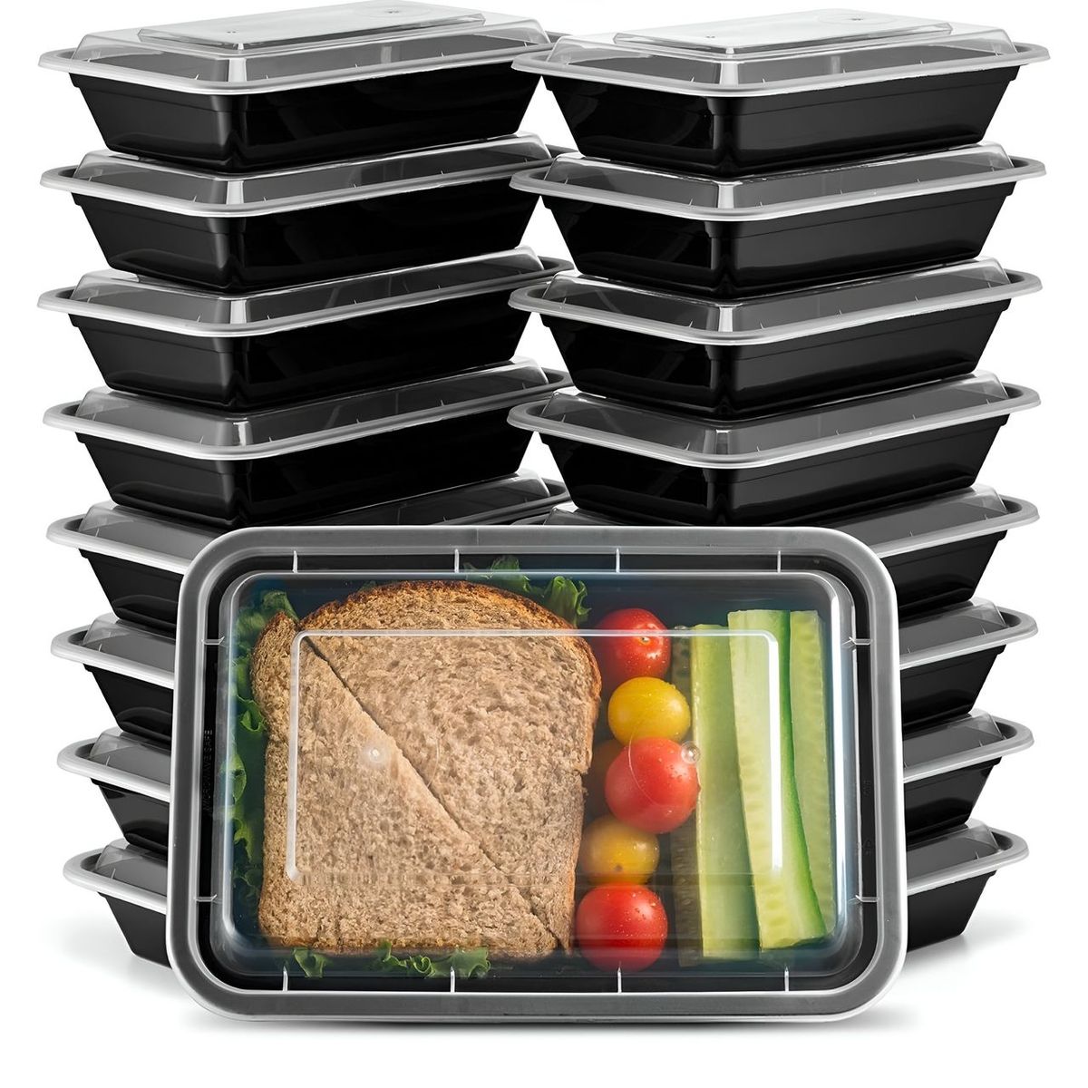 GENERICO - Recipientes Comida Pack 50pz Ecológico Reutilizable