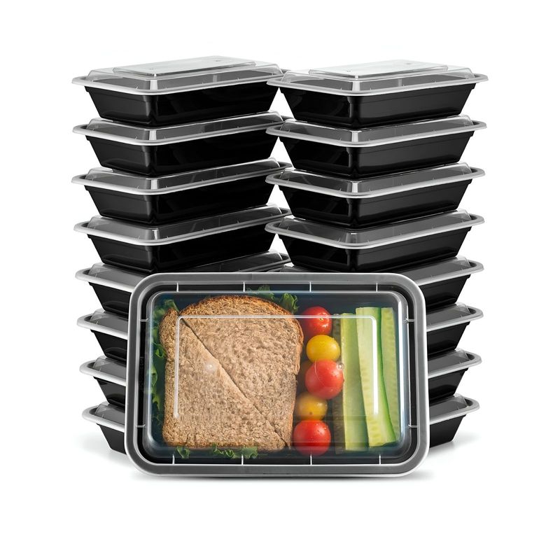 GENERICO - Recipientes Comida Pack 50pz Ecológico Reutilizable