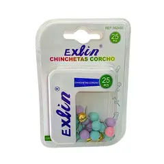 GENERICO - Chinchetas Para Corcho Colores Pastel