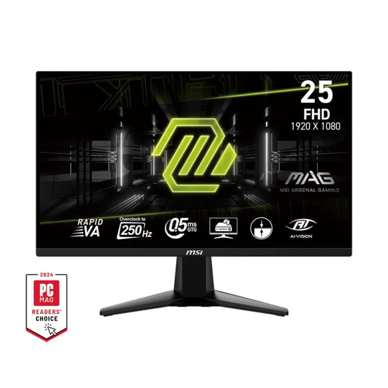 MSI - Monitor MSI MAG 25″ 255XFV, Full HD, 250 Hz, HDR, VA, HDMI 2.0
