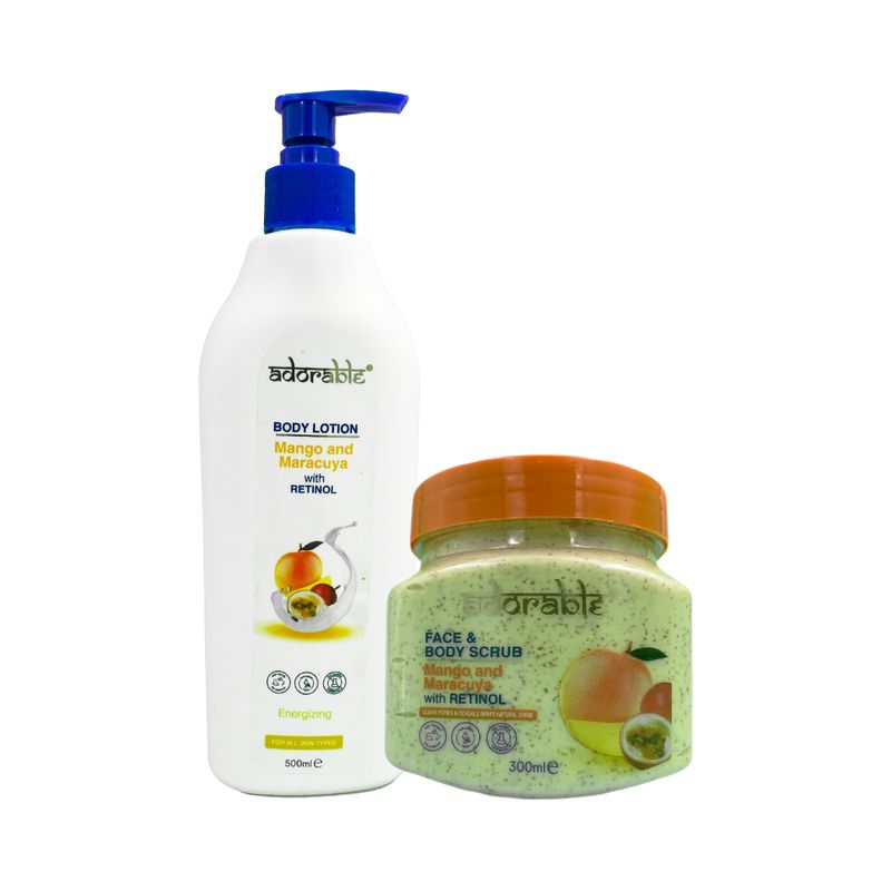 ADORABLE - Pack Adorable Corporal Mango - Maracuyá & Retinol