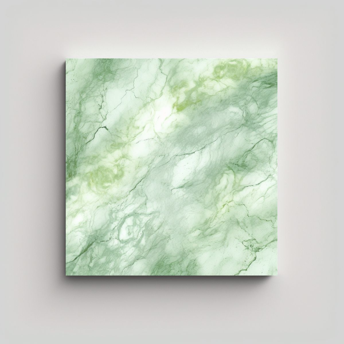 GENERICO - Lienzo De Tela Vintage Textura De Mármol Verde 90x90 Cm