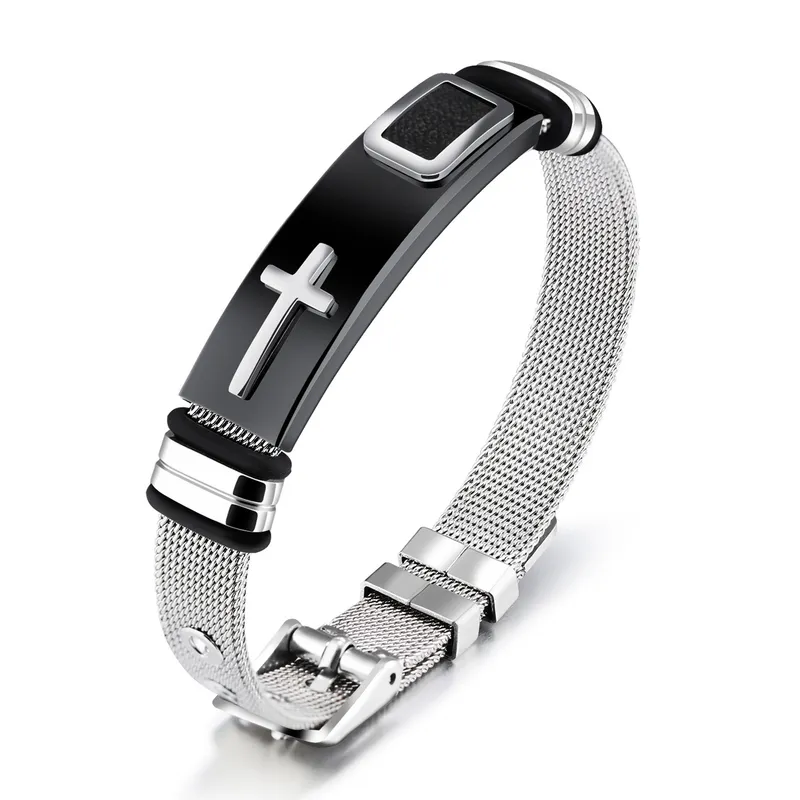 TIOZONEY - Pulsera de acero inoxidable