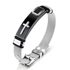 TIOZONEY - Pulsera de acero inoxidable