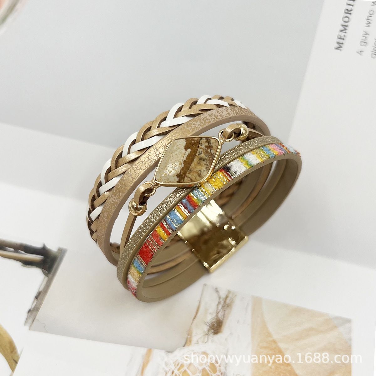 TIOZONEY - Pulsera de PU para mujeres