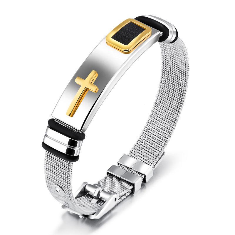 TIOZONEY - Pulsera de acero inoxidable