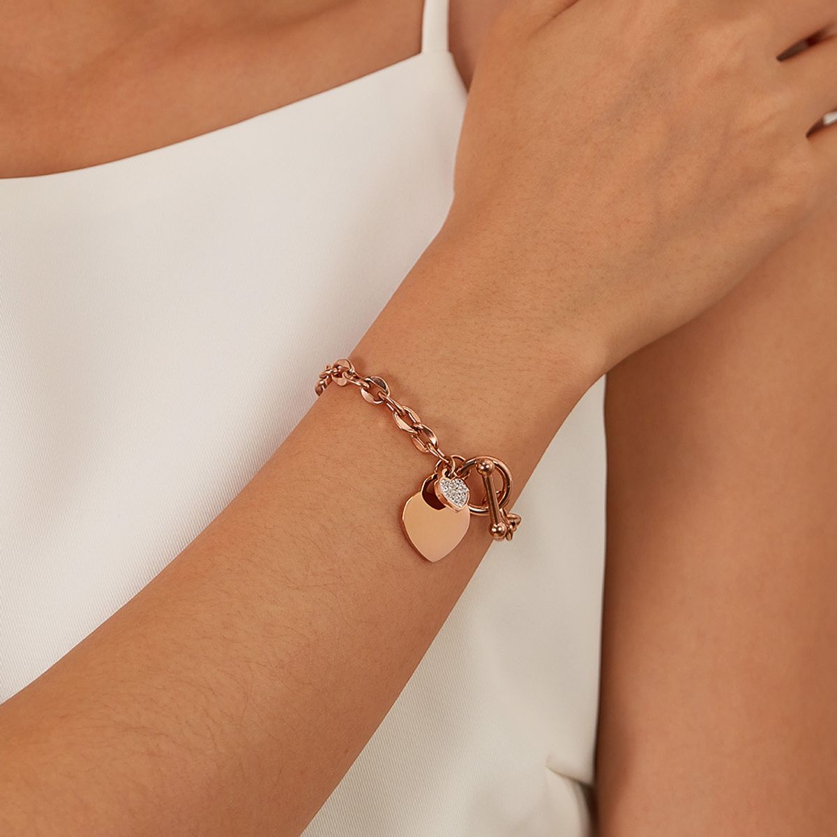 TIOZONEY - Pulsera de acero inoxidable