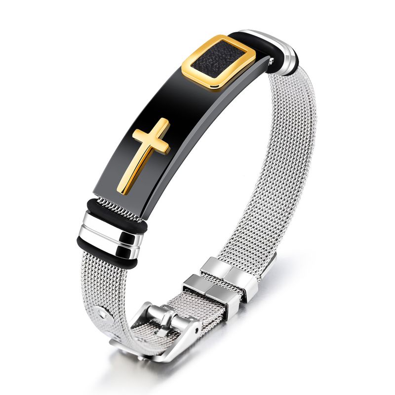 TIOZONEY - Pulsera de acero inoxidable