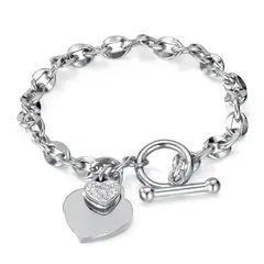 TIOZONEY - Pulsera de acero inoxidable