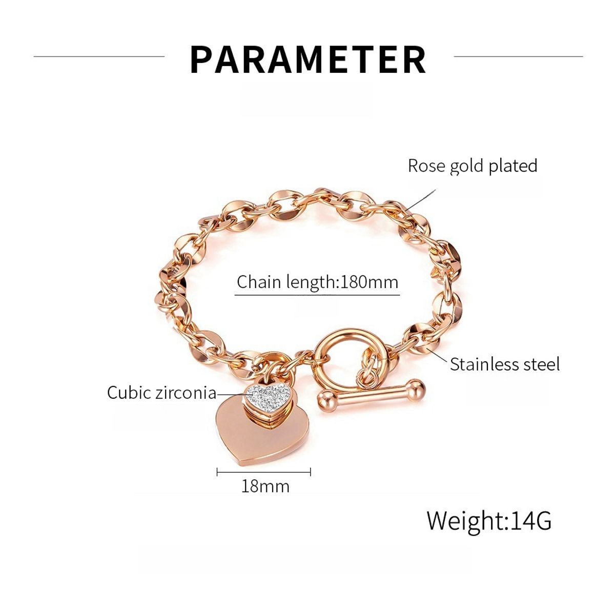 TIOZONEY - Pulsera de acero inoxidable