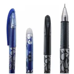 GENERICO - Set De 2 Lapices Borrables Mágicos Tinta Gel Azul Y Negro