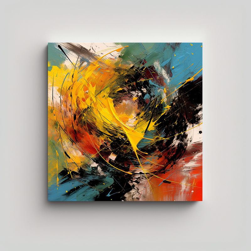 GENERICO - Cuadro Surrealista Conceptual Civilización Y 90x90 Cm