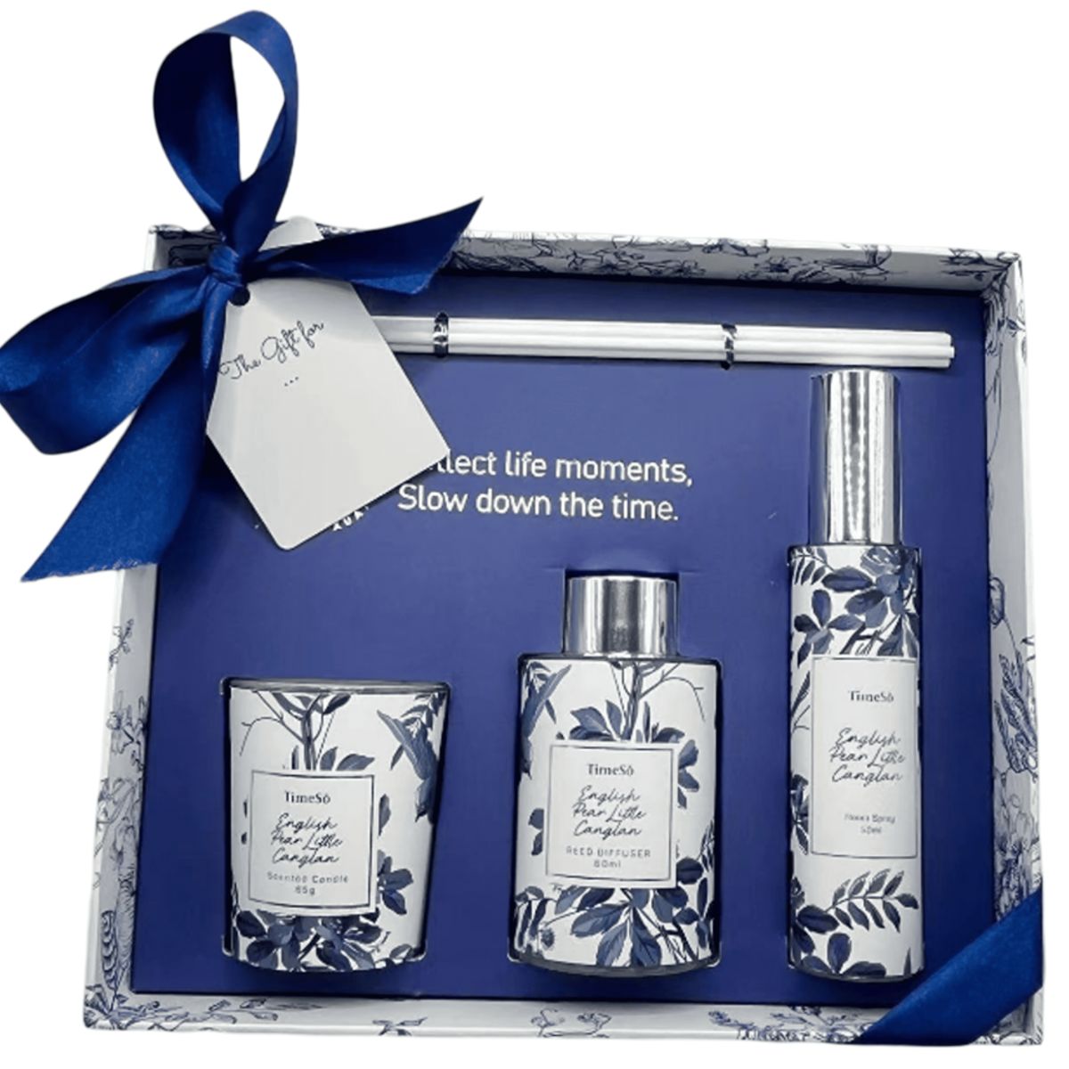 WAKESHOME - Aromatizador Para El Hogar Difusor+Spray+Vela Aromática 60ml