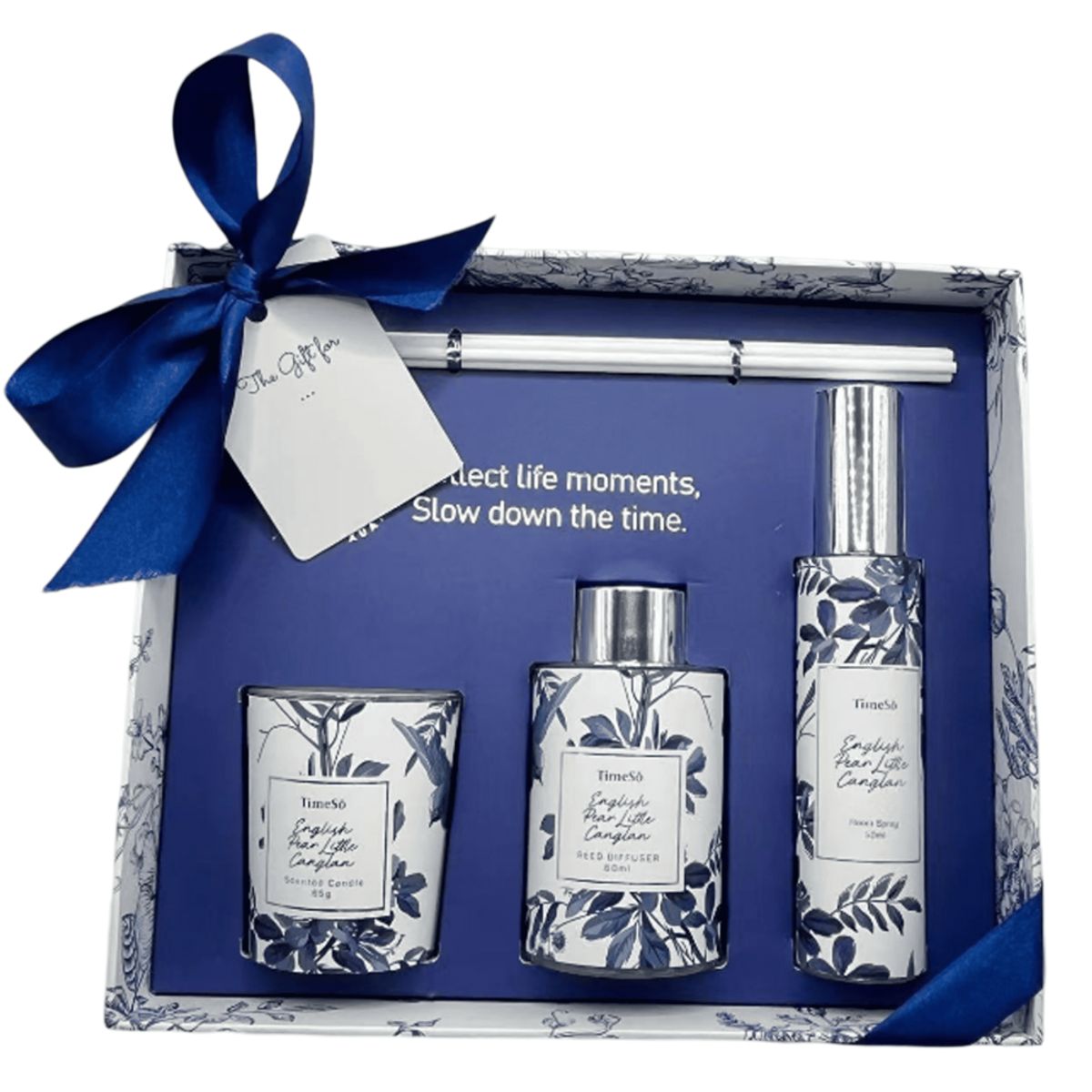 WAKESHOME - Aromatizador Para El Hogar Difusor+Spray+Vela Aromática 60ml