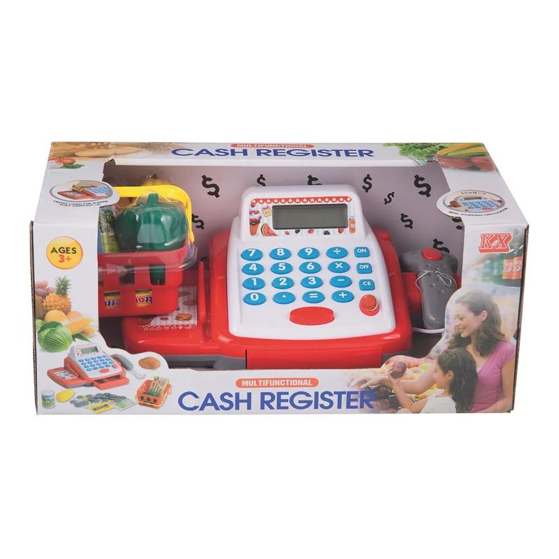 GENERICO - Caja Registradora Supermercado Calculadora Real Juegos Niños