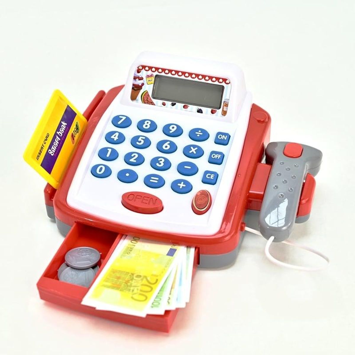 GENERICO - Caja Registradora Supermercado Calculadora Real Juegos Niños