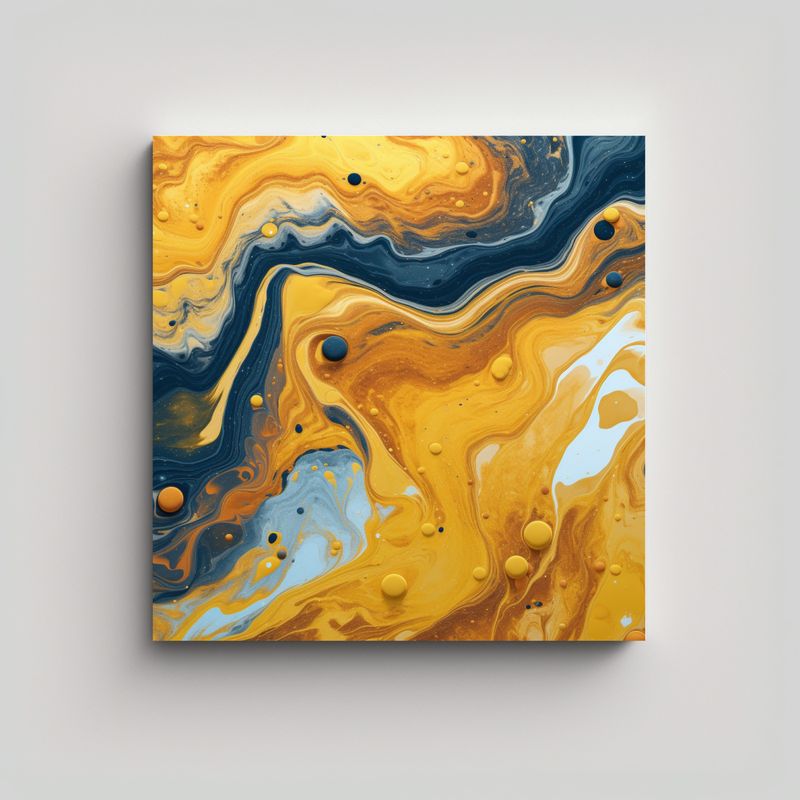 GENERICO - Pinturas Decorativas En Exposición Con Técnica 50x50 Cm